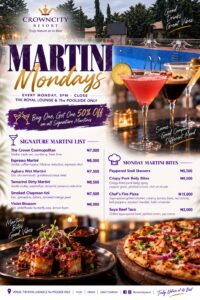 food and drinks at CrownCity Resort