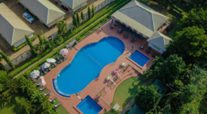 Family enjoying the serene environment at CrownCity Park & Resort in Agbara